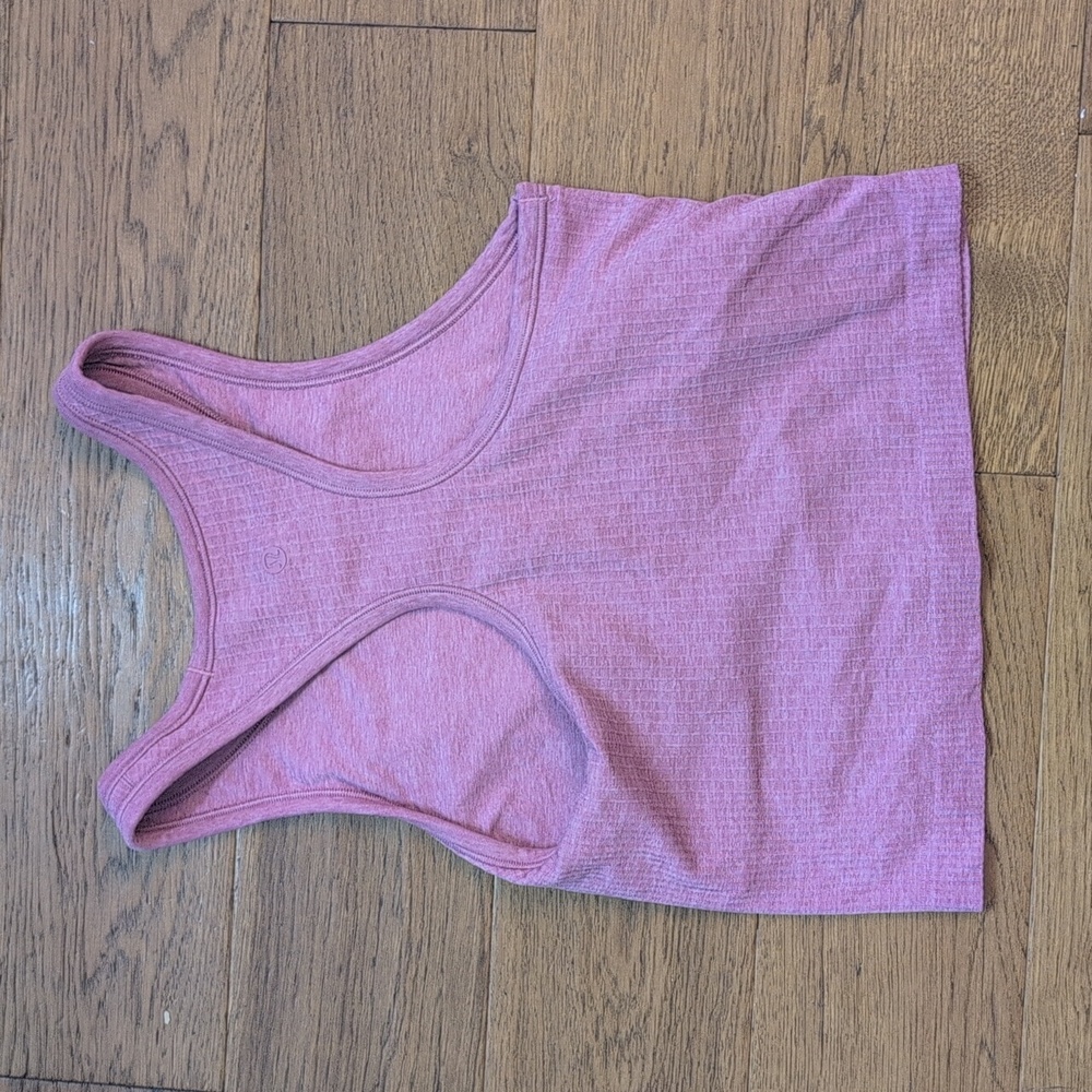 lululemon athletica Pink Racerback Crop Tank Top